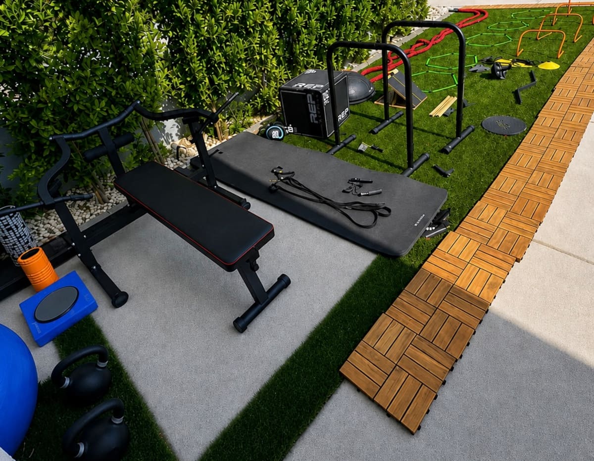 Outdoor training space at Rancho Vista